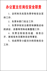 办公室主任岗位安全职责cdr矢量模版下载