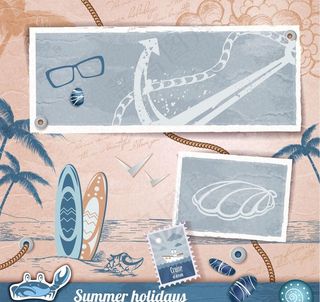 夏季旅游背景图片