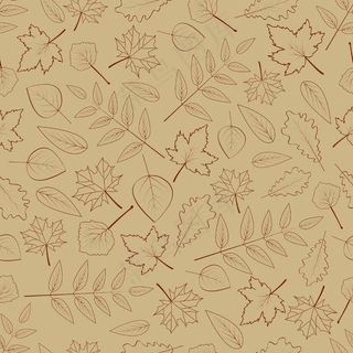 秋天树叶的无缝模式