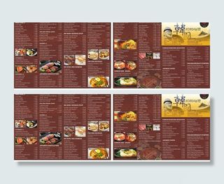 西式餐厅点菜单图片