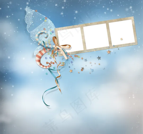 可爱卡通相框模板图片
