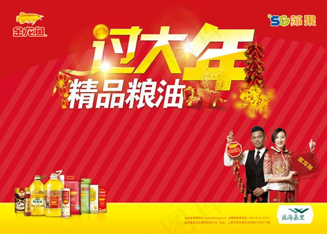 金龙鱼新年海报PSD素材