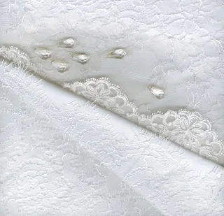 纺织品白色婚纱背景