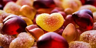 桃心糖果图片