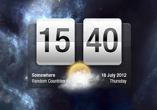 仿墨迹天气界面PSD分层素材