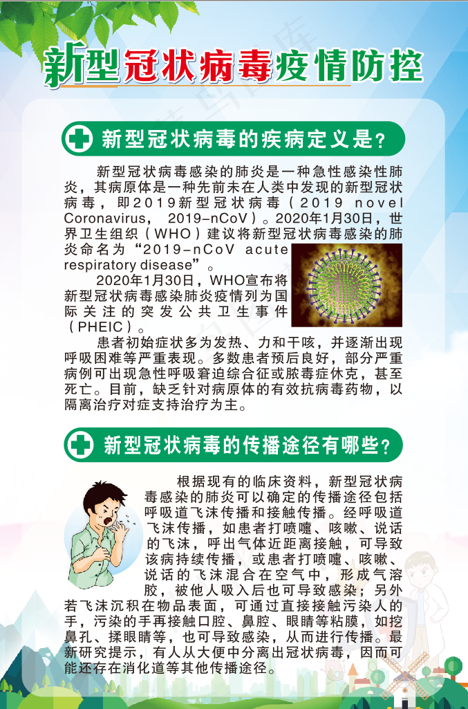疫情展板