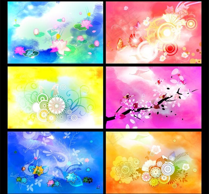 花饰背景图片(5906X5906(DPI:300))psd模版下载
