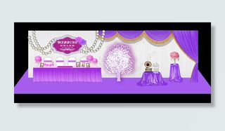 婚礼签到背景迎宾背景