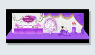 婚礼签到背景迎宾背景