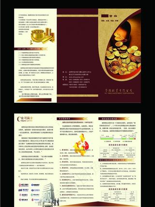 投资宣传单页图片