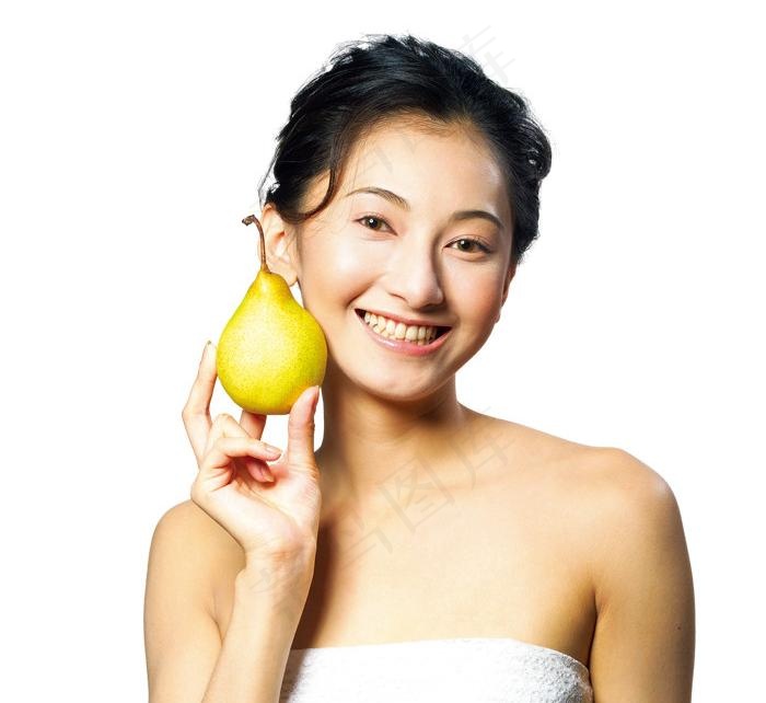水果美女图片(4290X4290(DPI:350))psd模版下载