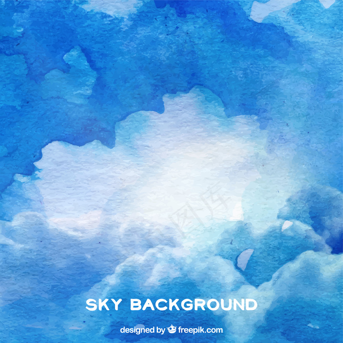 蓝色的天空和云backgrpund...