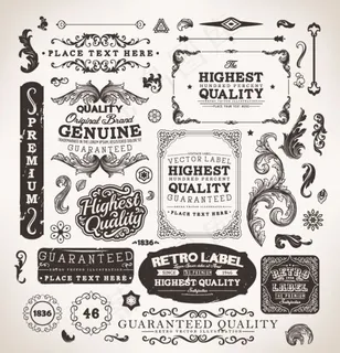 精美欧式花纹边框矢量素材