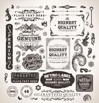 精美欧式花纹边框矢量素材