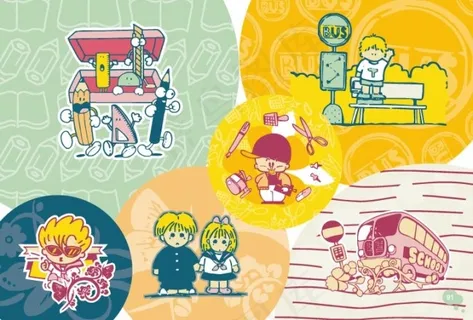 小男孩小女孩卡通 小男孩小女孩卡通