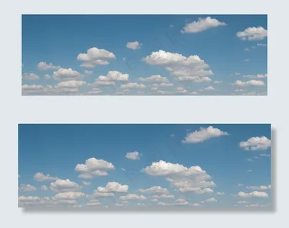 蓝色的天空全景