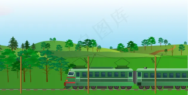 绿色火车