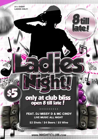 潮流音乐DJ剪影海报PSD源文