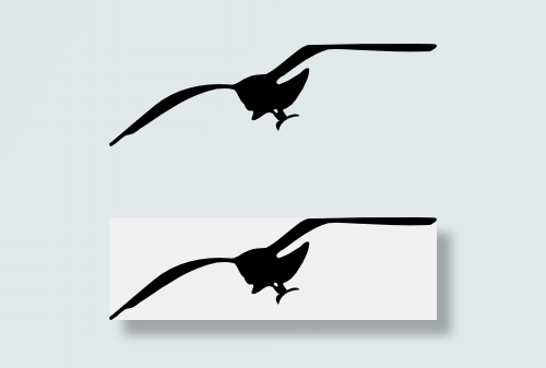 海鸥轮廓剪贴画