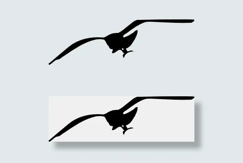 海鸥轮廓剪贴画