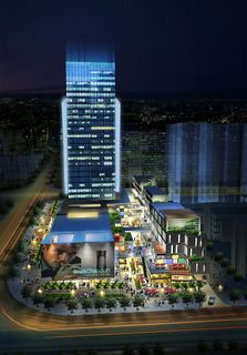 商业中心灯光效果图PSD分层