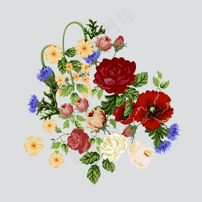 2016手绘花卉超清ps设计素材