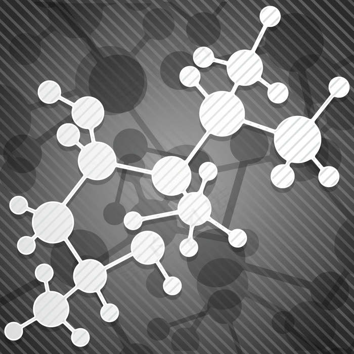 黑色抽象背景与分子ai矢量模版下载