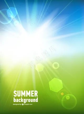 绿色背景矢量图