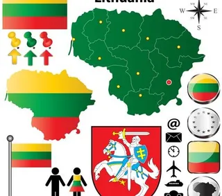 不同国家的国旗和地图符号设计矢量图...