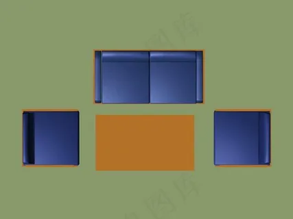 家具模型库彩平素材