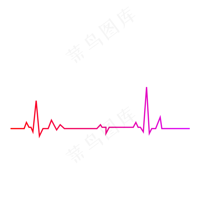 红色直线心跳波浪线红色直线心跳波浪线ai矢量模版下载