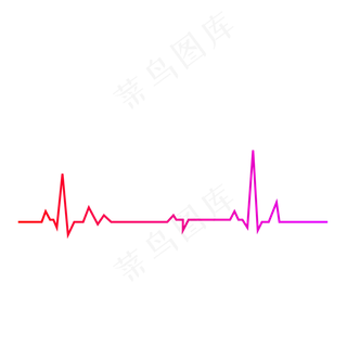 红色直线心跳波浪线红色直线心跳波浪线