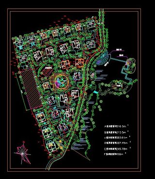 某别墅小区区规划总图及景观设计