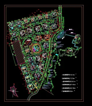 某别墅小区区规划总图及景观设计