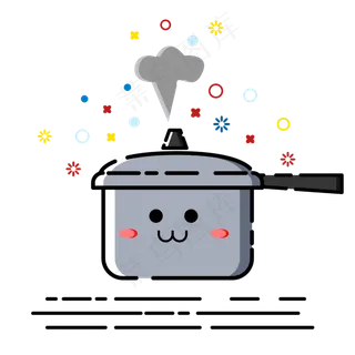 商用矢量扁平化MBE风格高压锅商用矢量扁平化MBE风格高压锅