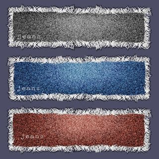 三条牛仔纹理