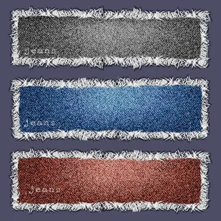 三条牛仔纹理