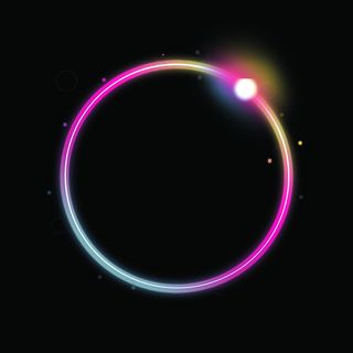 光效光圈黑色背景素材