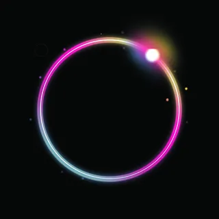 光效光圈黑色背景素材