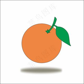 橘子卡通矢量图