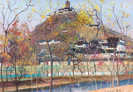 南通狼山秋色图片