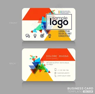 彩色几何商务名片 彩色几何商务名片