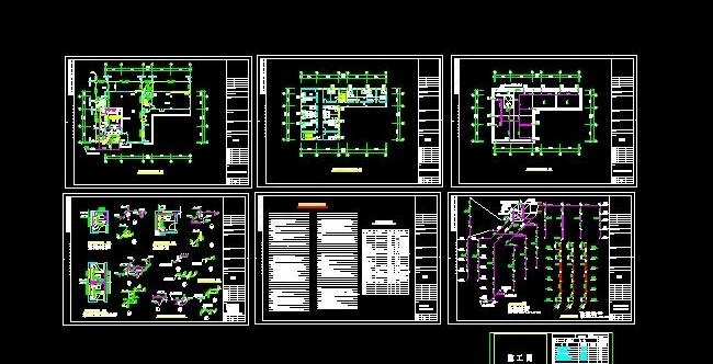 五层宿舍给排水施工图