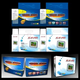数码像框包装设计模板