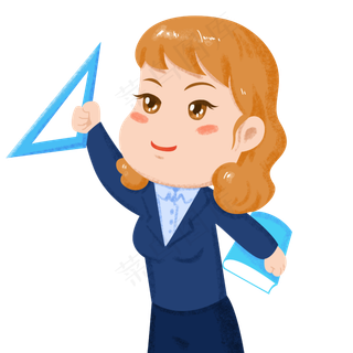 卡通劳动节职业人物之举手的教师卡通劳动节职业人物之举手的教师,免抠元素