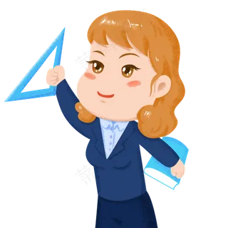 卡通劳动节职业人物之举手的教师卡通劳动节职业人物之举手的教师,免抠元素