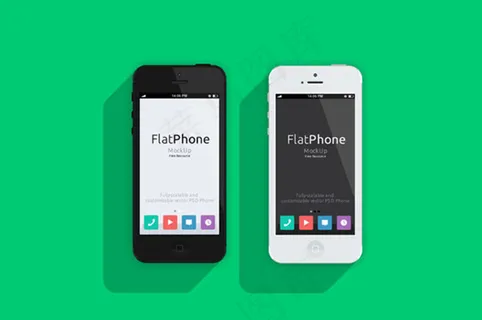 iPhone5扁平化模型图片