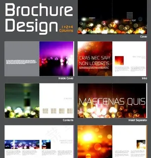 刺眼的广告量模板矢量素材