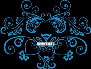 传统细腻花纹笔刷