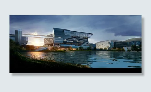 滨水建筑效果图图片 滨水建筑效果图图片